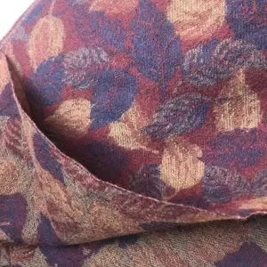 Vintage | Accessories | Vtg Floating Leaves Wool Cold Weather Scarf ...